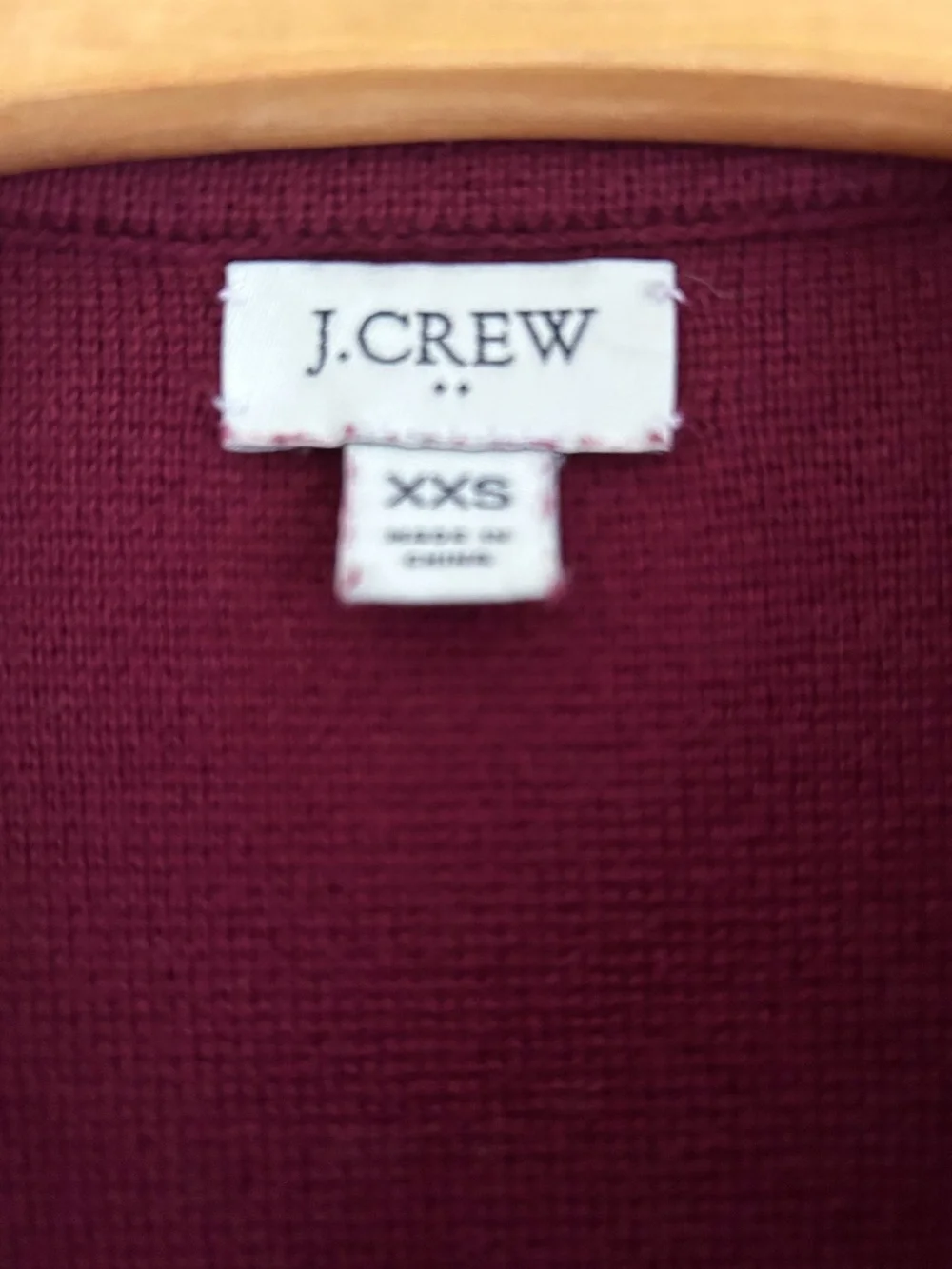 J Crew Burgandy Knit Blazer